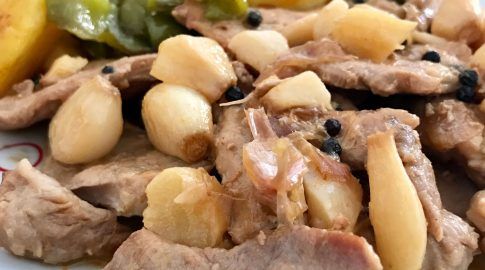 Receta de solomillo al ajillo