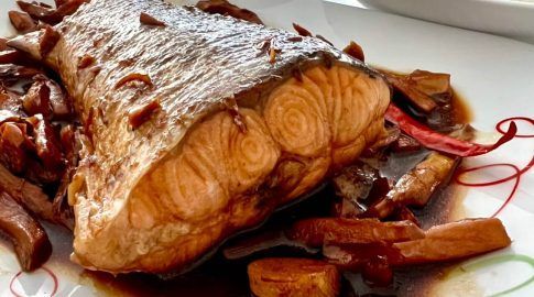 Receta de salmón Thai